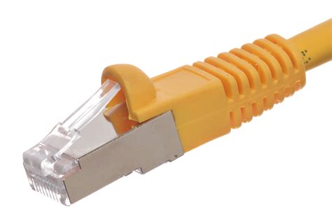 molded yellow  ft cate shielded patch cable cablescom