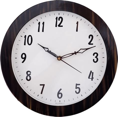 ecraftindia decorativa analogico reloj de pared redondo color negro