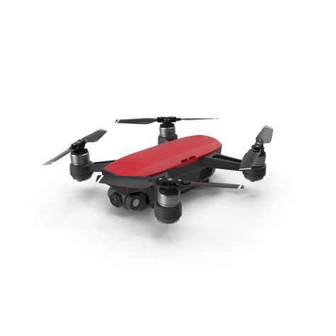 dji spark red drone object images    png psd  pixelsquid