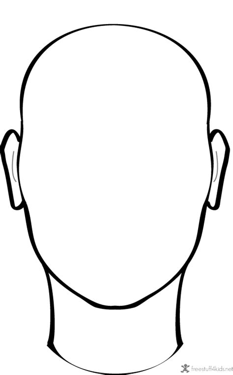 printable blank faces face outline face drawing face template
