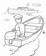 Coloring Pages Boats Boat Motor Ships Comments Library Types Clipart Different Coloringhome sketch template