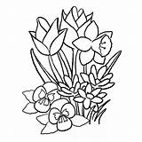 Colorear Grandes Flor sketch template