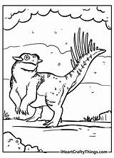 Coloring Dinosaur Dinosaurs Fearsome sketch template