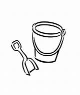 Bucket Shovel Coloring Pages sketch template