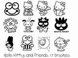 Kitty Hello Coloring Friends Pages Templates Printables Emo Characters Her Sheets Pochacco Template Birthday Hellokitty Favourites Add Choose Board Baby sketch template