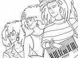 Jem Coloring Holograms Pages Jetta Stormer Roxy Photobucket Getcolorings Fanpop S89 sketch template