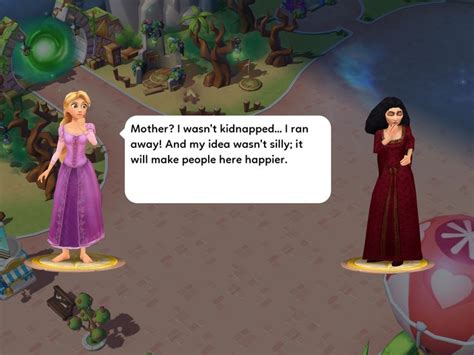 Rapunzel And Mother Gothel In The Disney Magic Kingdom Game Disney
