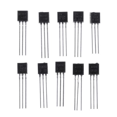 pcs values   transistors kit bc bc