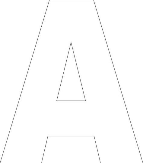 printable upper case alphabet template letter templates
