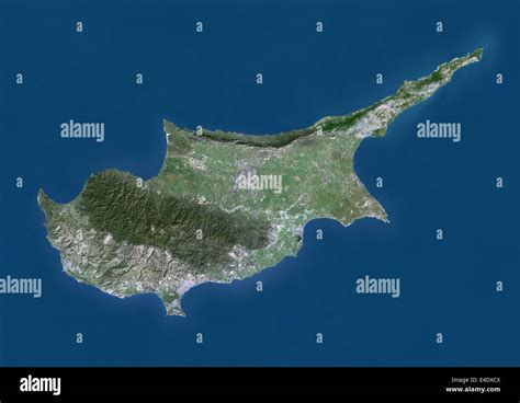 cyprus true colour satellite image stock photo alamy