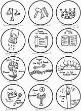 Jesse Tree Ornaments Coloring Symbols Pages Paper Printable Christmas Advent Catholic Meanings Ornament Activities Print Contact Template Printablee Unique Jesus sketch template