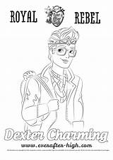 Dexter Coloring Charming High Ever After sketch template