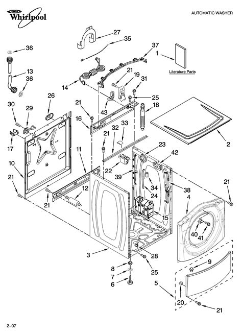 front loading washing machine diagram