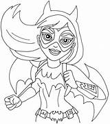 Coloring Batgirl Pages Coloringfolder sketch template