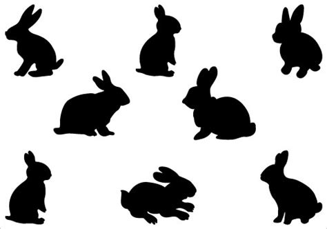 rabbit silhouette   rabbit silhouette png images
