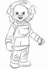 Chucky Doll Draw Drawing Coloring Step Pages Face Scary Characters Horror Drawings Printable Sketch Elegant Tutorials Drawingtutorials101 Kids Angry Hq sketch template