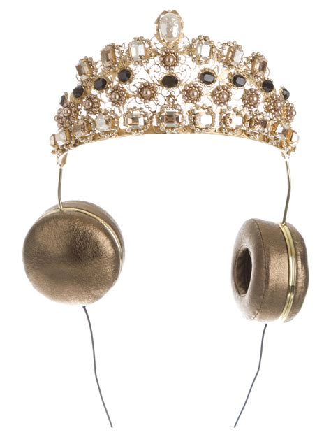 Dolce And Gabbana X Frends 2015 Embellished Crown Headphones