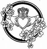 Claddagh Symbols Tattoos Loyalty Represents Imgarcade sketch template