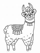 Lama Llamas sketch template