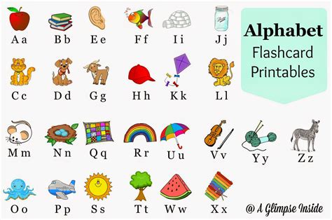 printable abc flash cards preschoolers   unforgettable castro