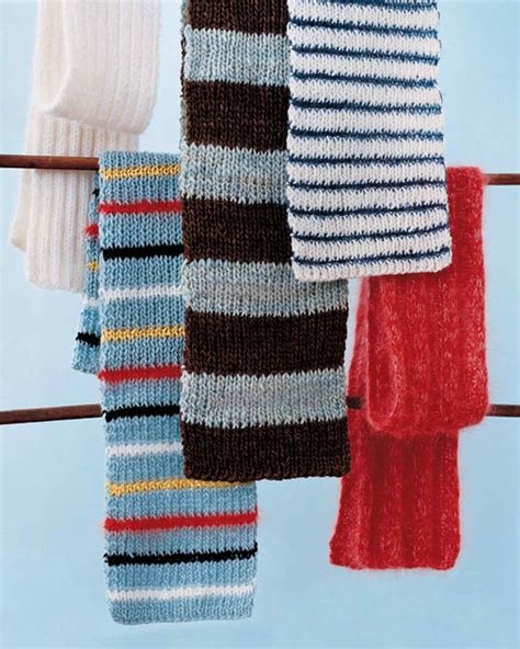 striped scarf knitting pattern  funky stitch