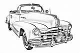 Pontiac 1948 Silver Streak Webber Keith Jr Car Convertible Illustration Pages Cars Coloring Photograph Antique sketch template