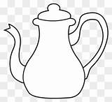 Teapot Clipart Tea Outline Clip Pot Clipartmax sketch template