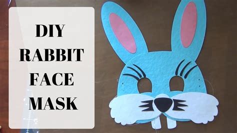 rabbit face mask  kids simple easy
