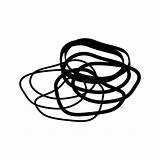 Rubber Band Icon Illustration Vector sketch template