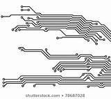 Board Drawing Shutterstock Printed Circuits Pcb Circuit Stock Search sketch template
