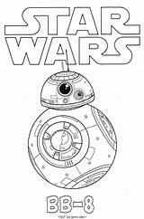 Wars Coloring Pages Star Bb Awakens Force Print Sheet Desktop Right Background Set Click Save Kids Book sketch template