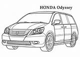 Coloring Honda Pages Colouring Odyssey Cars Color Kids Car Printable Print раскраски Hyundai Books Worksheets Sheets Coloringtop выбрать доску 724px sketch template