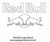 Logo Bull Red Redbull Outline Stencil Coloring Pages Comments Logos Logodix sketch template