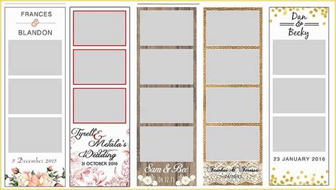 photo booth template photoshop  booth strip template