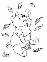 Winnie Pooh Autumn Jesen Pobarvanke Colorat Automne Frunze Tigrisor Autunno Toamna Planse Plansa Intre sketch template