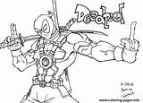 Coloring Deadpool Pages Fuck Print Printable Kids Color Book sketch template