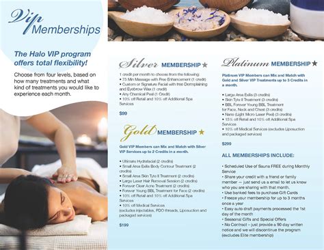 med spa membership brochure behance