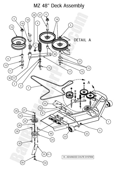 mz magnumin deck assembly diagrambad boy mower parts