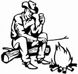 Cowboy Coloring Fire Pages sketch template
