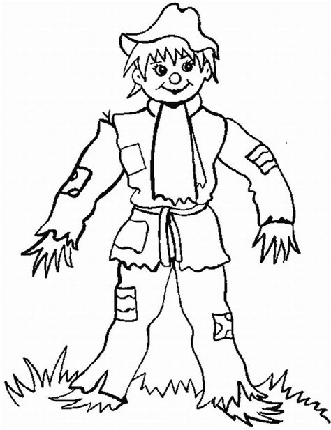 scarecrow coloring pages clip art library