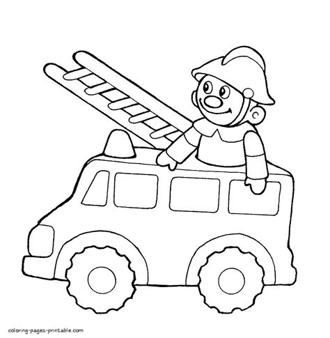 toy fire truck coloring pages coloring pages printablecom