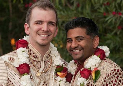 indo american gay couple married in hindu traditional