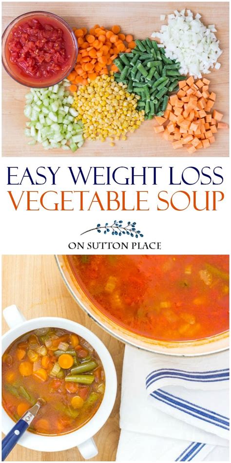 easy weight loss vegetable soup recipe  sutton place