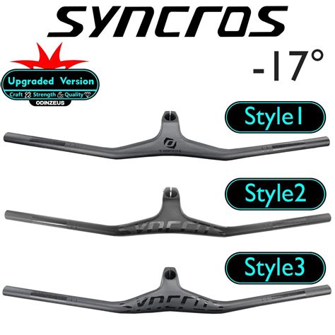 syncros mtb bicycle integrated carbon fiber handlebar  stem fraser ic sl    degree
