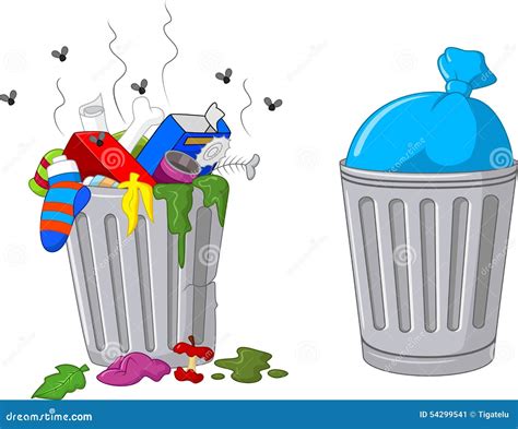 cartoon trash  stock vector image