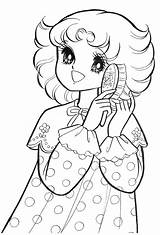 Coloring Pages Book Shojo Vintage Adult P6 Brushing Anime Chibi Her Hair Bedtime Kawaii Japanese Before Smash Princess Og Malebøger sketch template