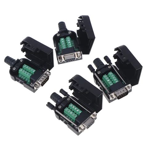 db connector male female  pin plug wire sleeve rs rs breakout terminalji  picclick uk