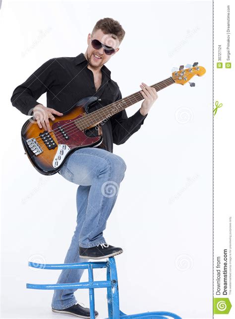 Bass Player With Attitude Stock Images Image 30727124
