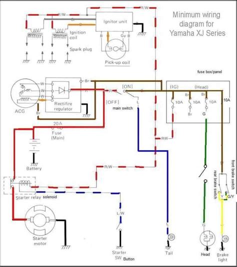yamaha xj wiring diagram wiring diagram