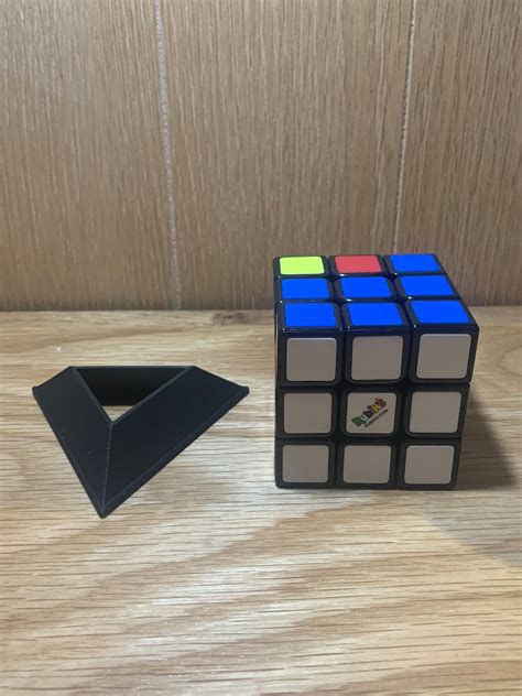 rubiks cube stand black  printedstand  etsy